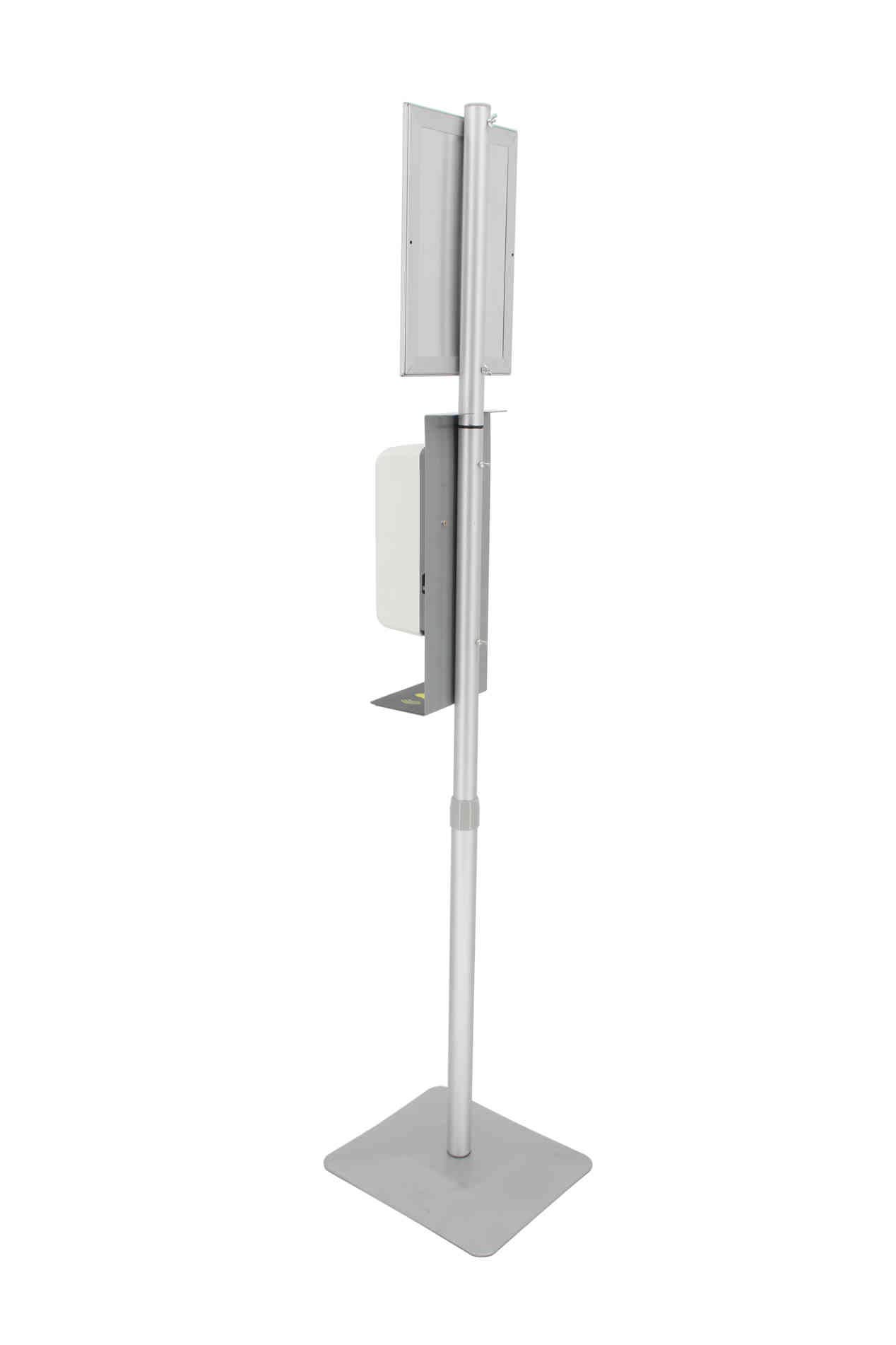 FixtureDisplays Automatic Hands-Free Hand Sanitizer Stand - Portable Touchless Sanitizer Dispenser with Adjustable Volume for Home, Office & Public Spaces