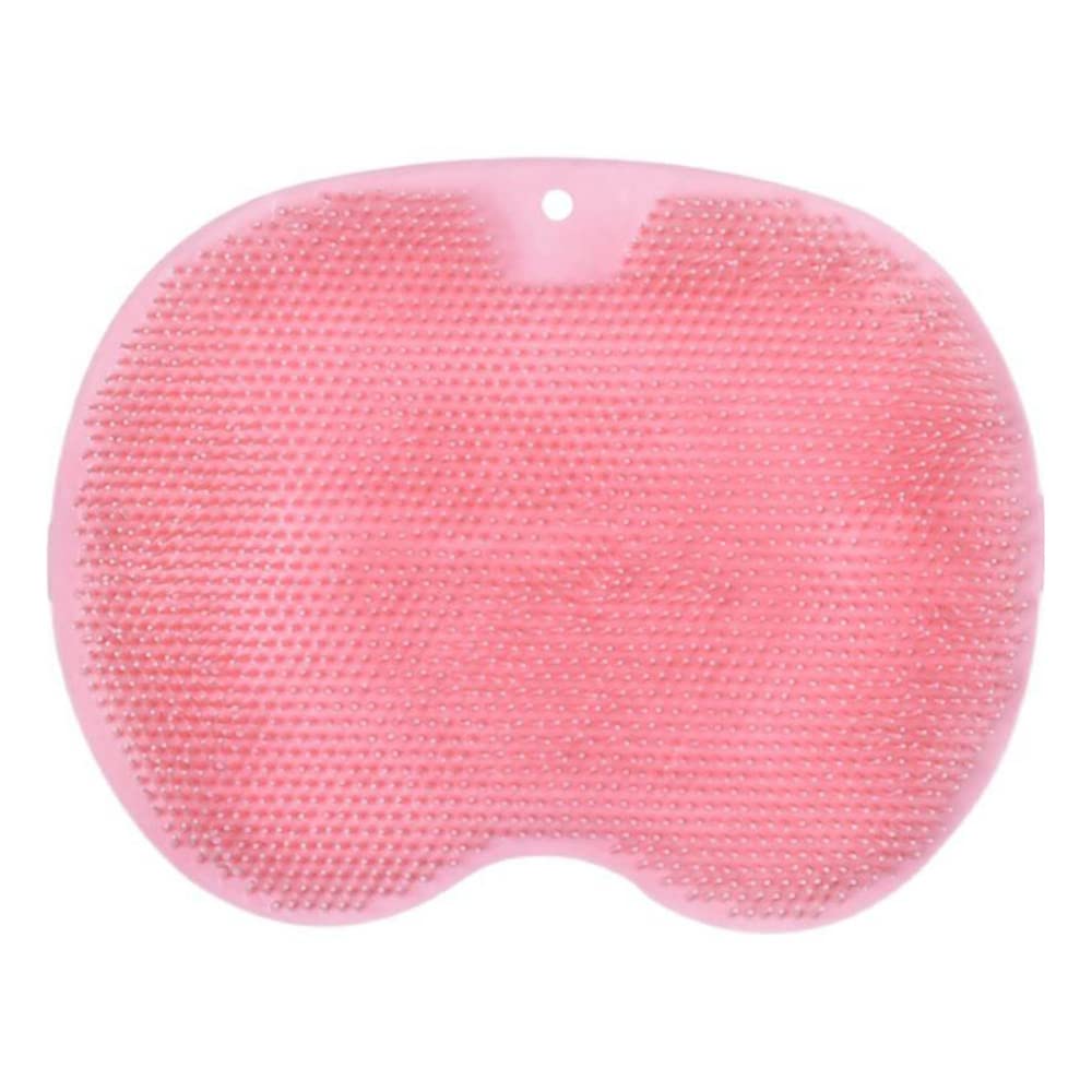 **Lsotier Lazy Silicone Bath Massage Cushion with Suction Cups – Anti-Slip Shower Foot Scrubber for Deep Cleaning & Exfoliating Dead Skin – Red Bath Mat for Relaxing Foot Massage & Spa at Home**    *(Perfect for Bathroom, Shower, Pedicure & Home Spa – Great Gift for Self-Care & Relaxation!)*