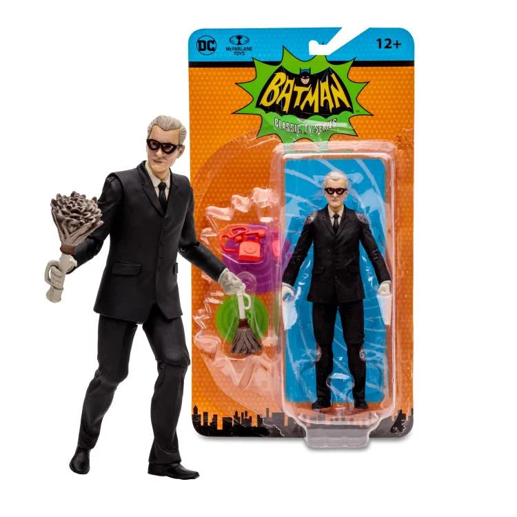 Vintage DC Comics Alfred Pennyworth Action Figure - Batman 66 TV Series Collectible Toy for Display & Gifts