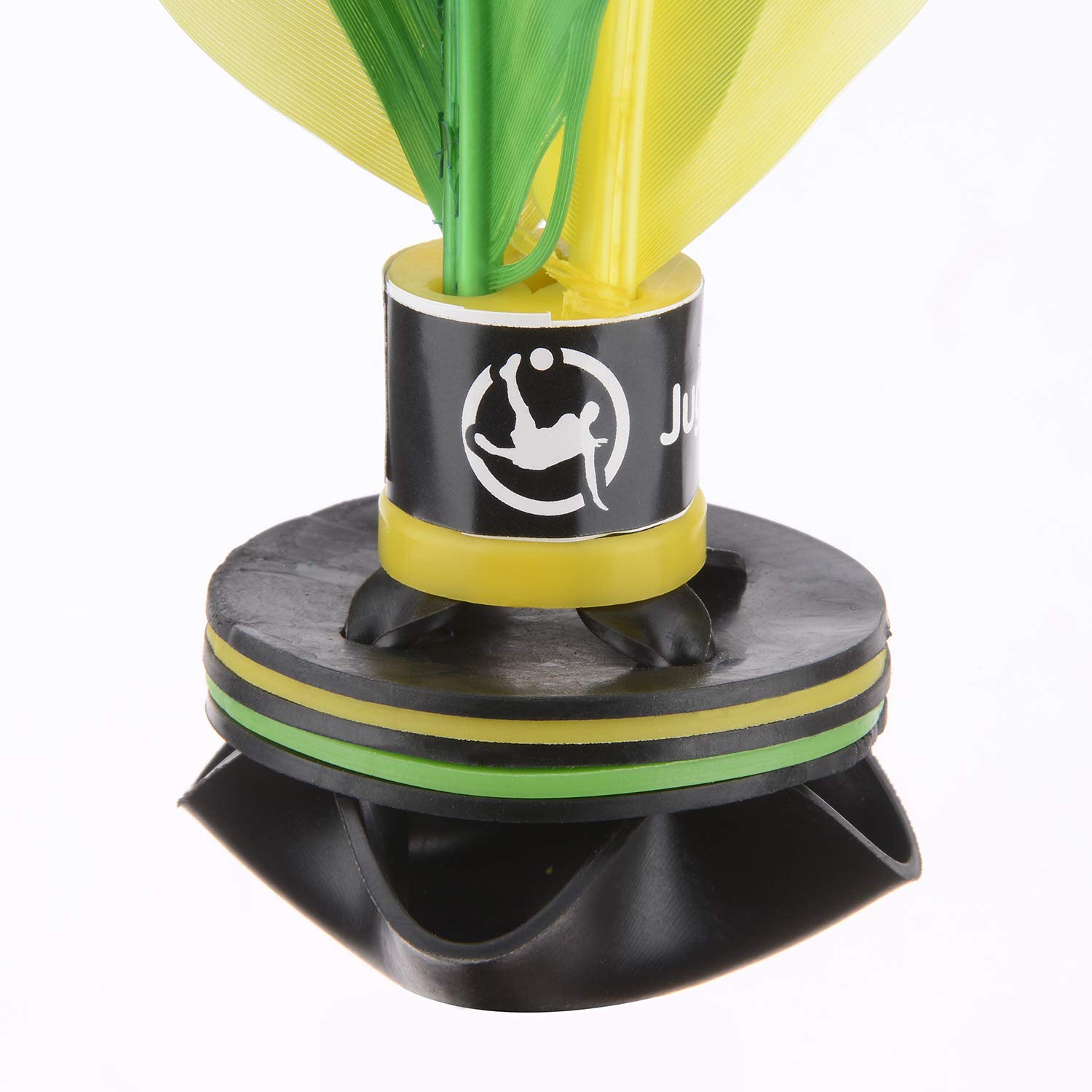Juggle Pro Peteca Brasil – Handheld Feather and Soft Rubber Shuttlecock – Beach and Outdoor Game for Solo or Group Play, 21 cm – Perfect for Backyard Fun, Picnics, and Team Sports