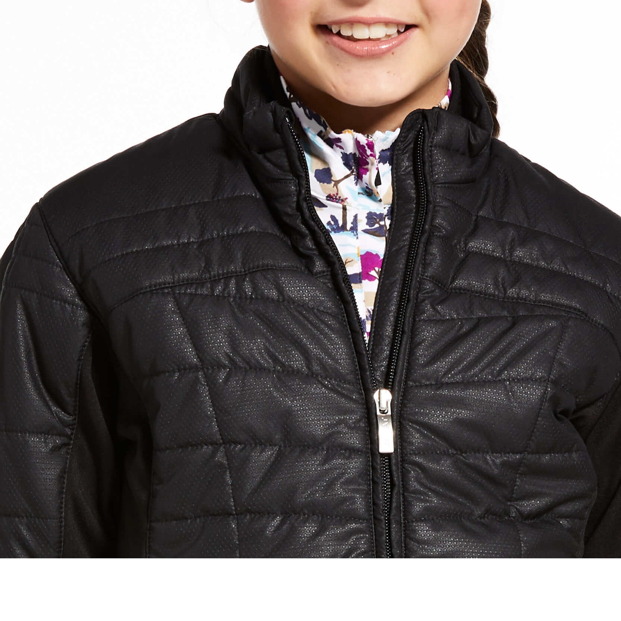 Ariat Kids Black Jacket - Durable & Stylish Riding Jacket for Boys & Girls - Perfect for Horseback Riding, Outdoor Activities & School Wear