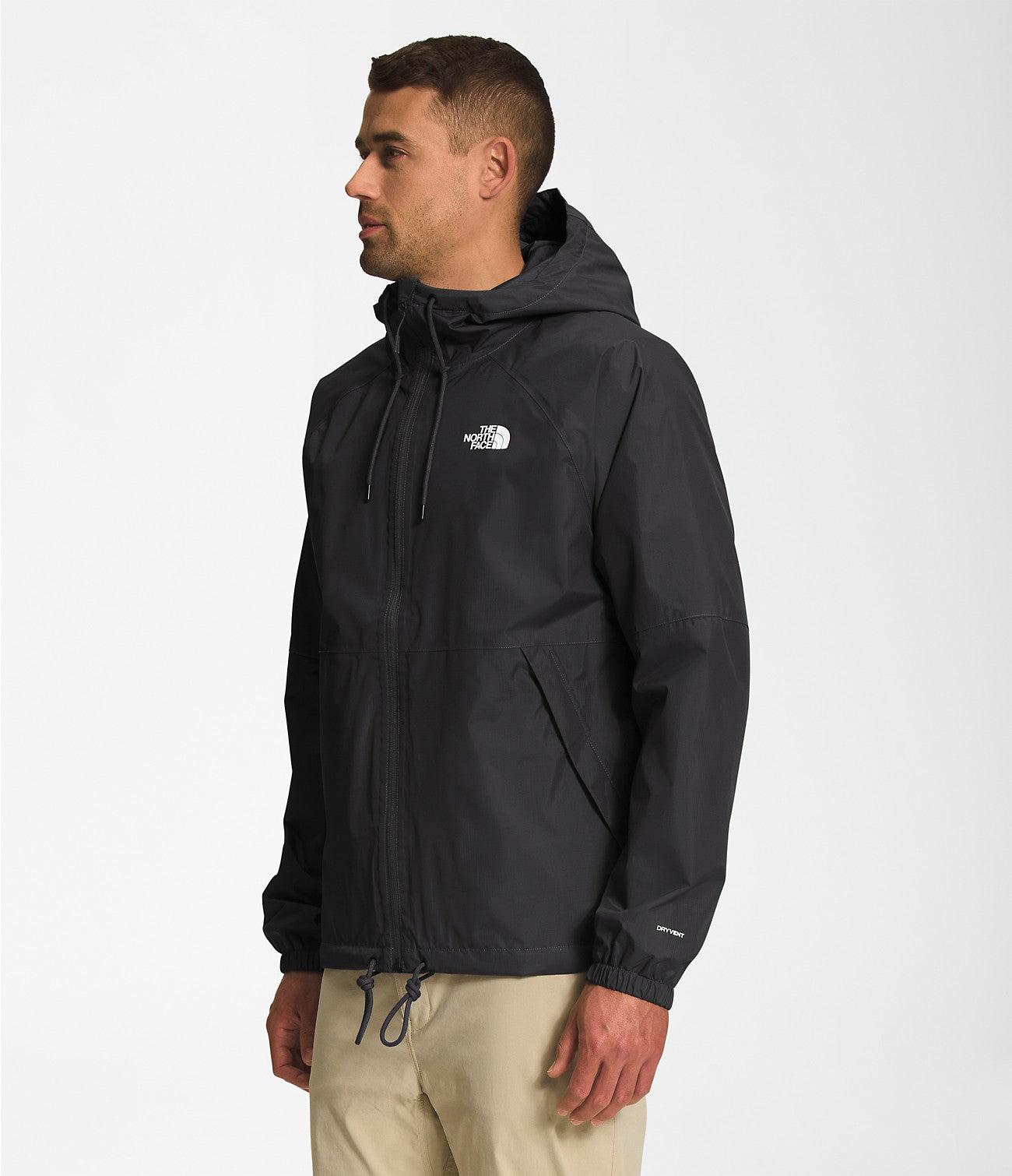 Antora Men's Rain Hoodie - Waterproof Windbreaker Jacket for Outdoor Hiking & Commuting | NF0A7QF3