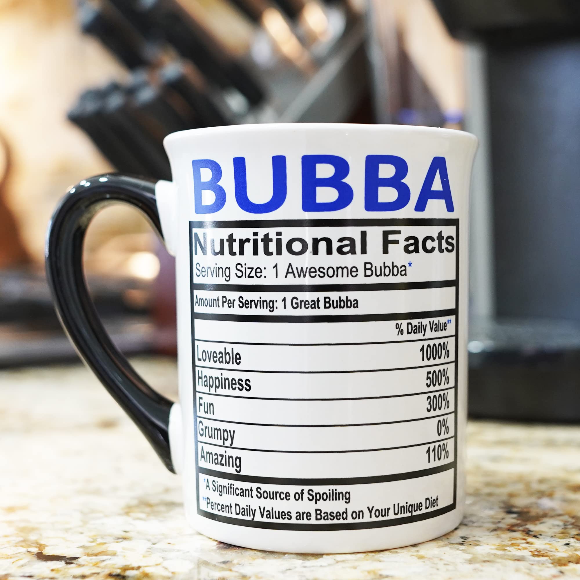 Bubba Cup 16oz Ceramic Coffee Mug - Insulated Travel Mug for Hot & Cold Drinks, Perfect Gift for Men, Dad, Grandpa - Ideal for Home, Office & Outdoor Use