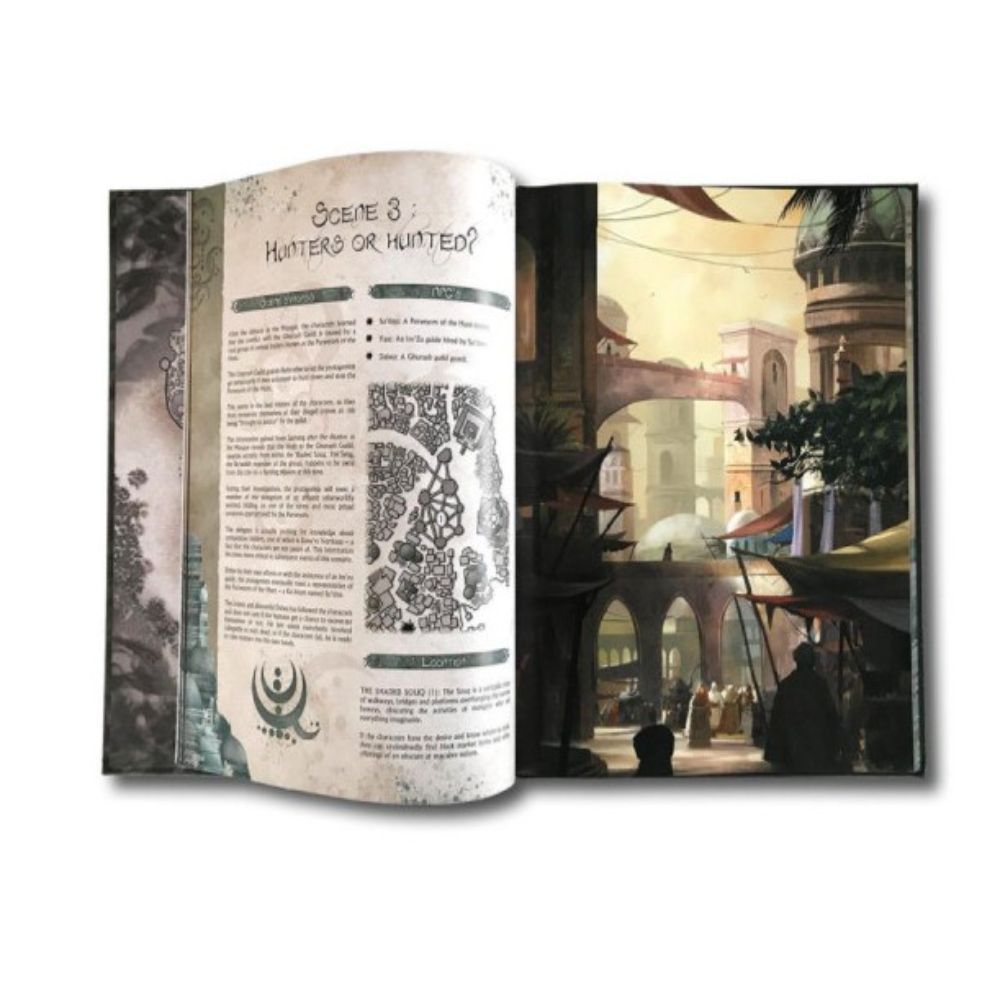 Black Void: Dark Dealing in the Shaded Souq - Hardcover Adventure RPG Book for Tabletop Gaming & Fantasy Storytelling
