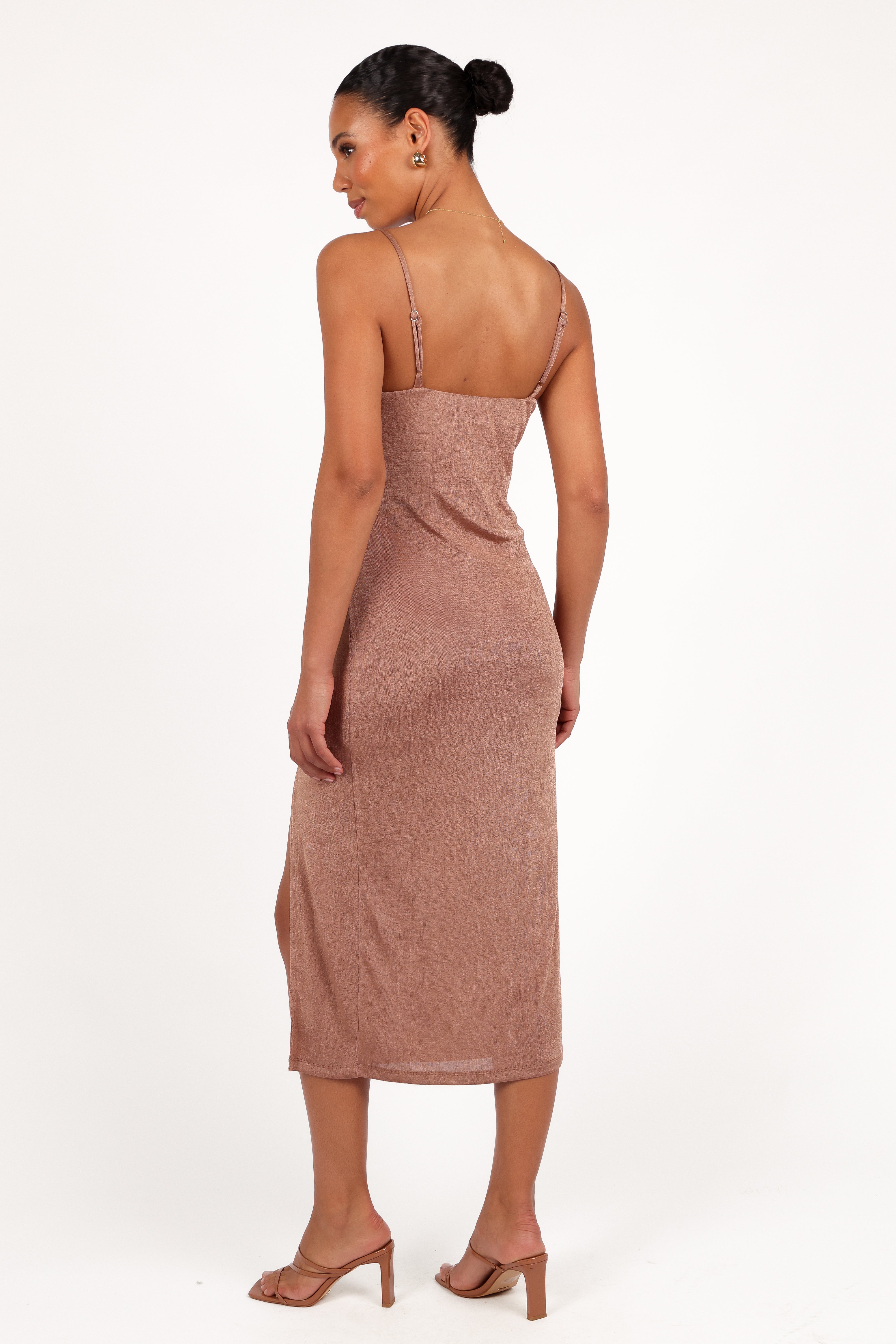 Diani Dress in Banksia Brown - Elegant Flowy Maxi Dress for Women | Perfect for Beach Vacations, Summer Parties & Boho Fashion