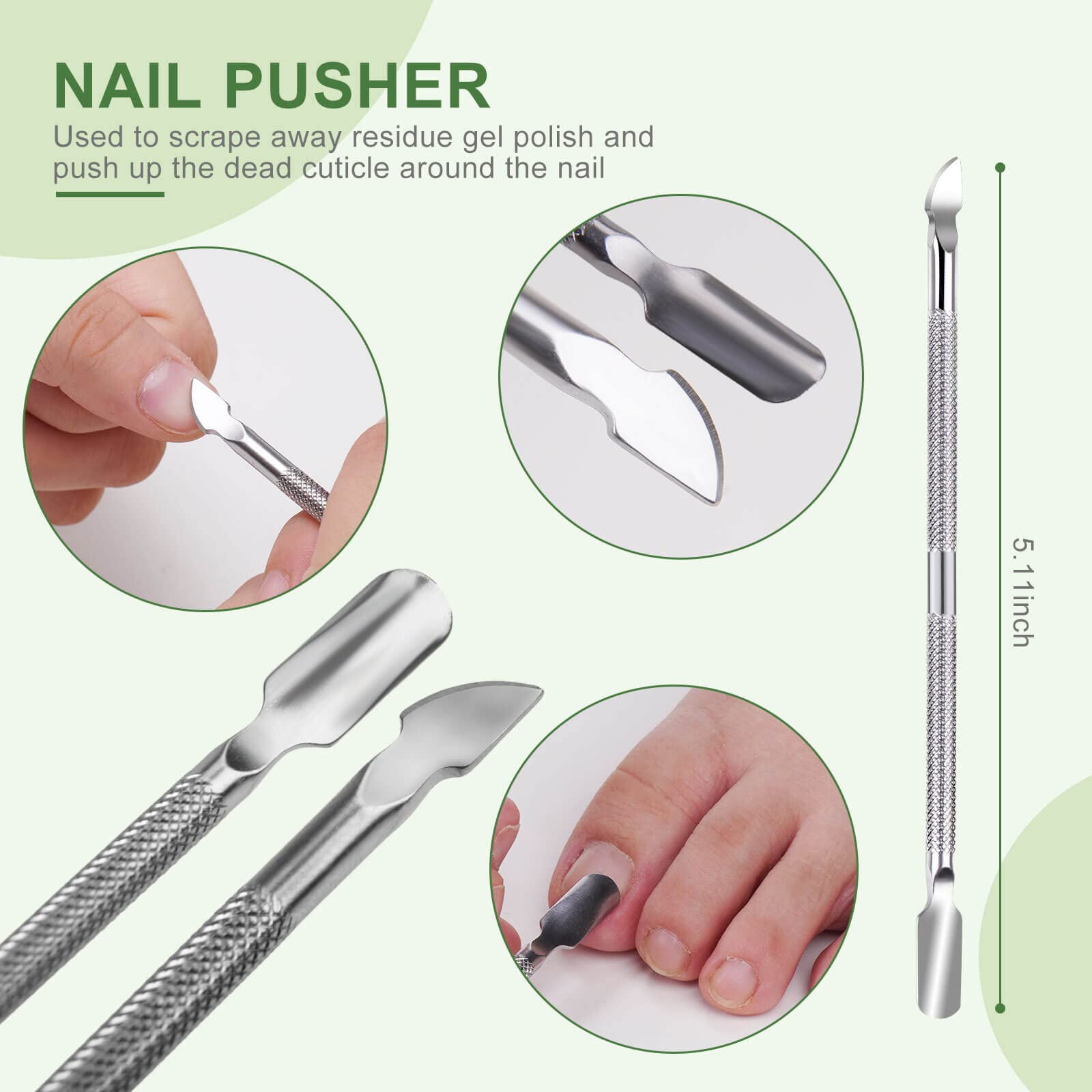 5 PCS Professional Stainless Steel Ingrown Toenail Removal Kit - Pedicure & Manicure Tools for Nail Correction, Pain Relief & Polish Care - Perfect for Home Nail Treatment & Salon Use
