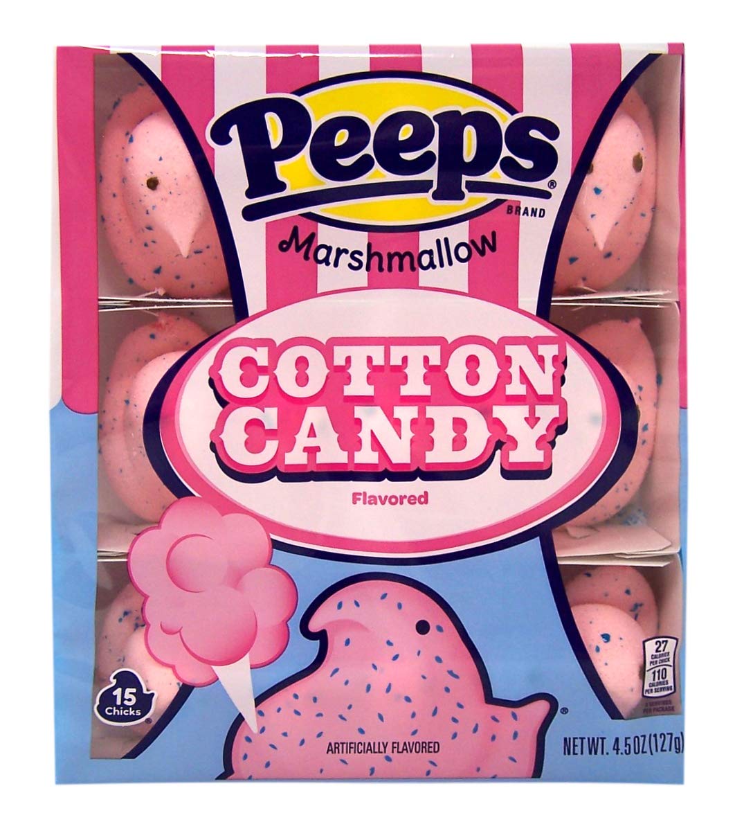 Peeps Easter Party Cake & Cotton Candy Flavored Marshmallows - 4.5oz (Pack of 2) | Festive Easter Treats, Birthday Party Snacks & Holiday Dessert Toppings