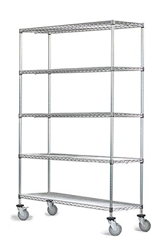 Omega 5-Tier Heavy Duty Wire Shelving Unit - 14
