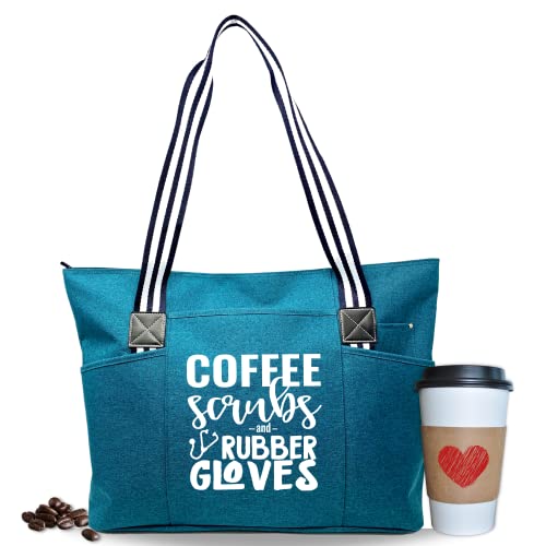Teal Coffee Scrubs Tessa