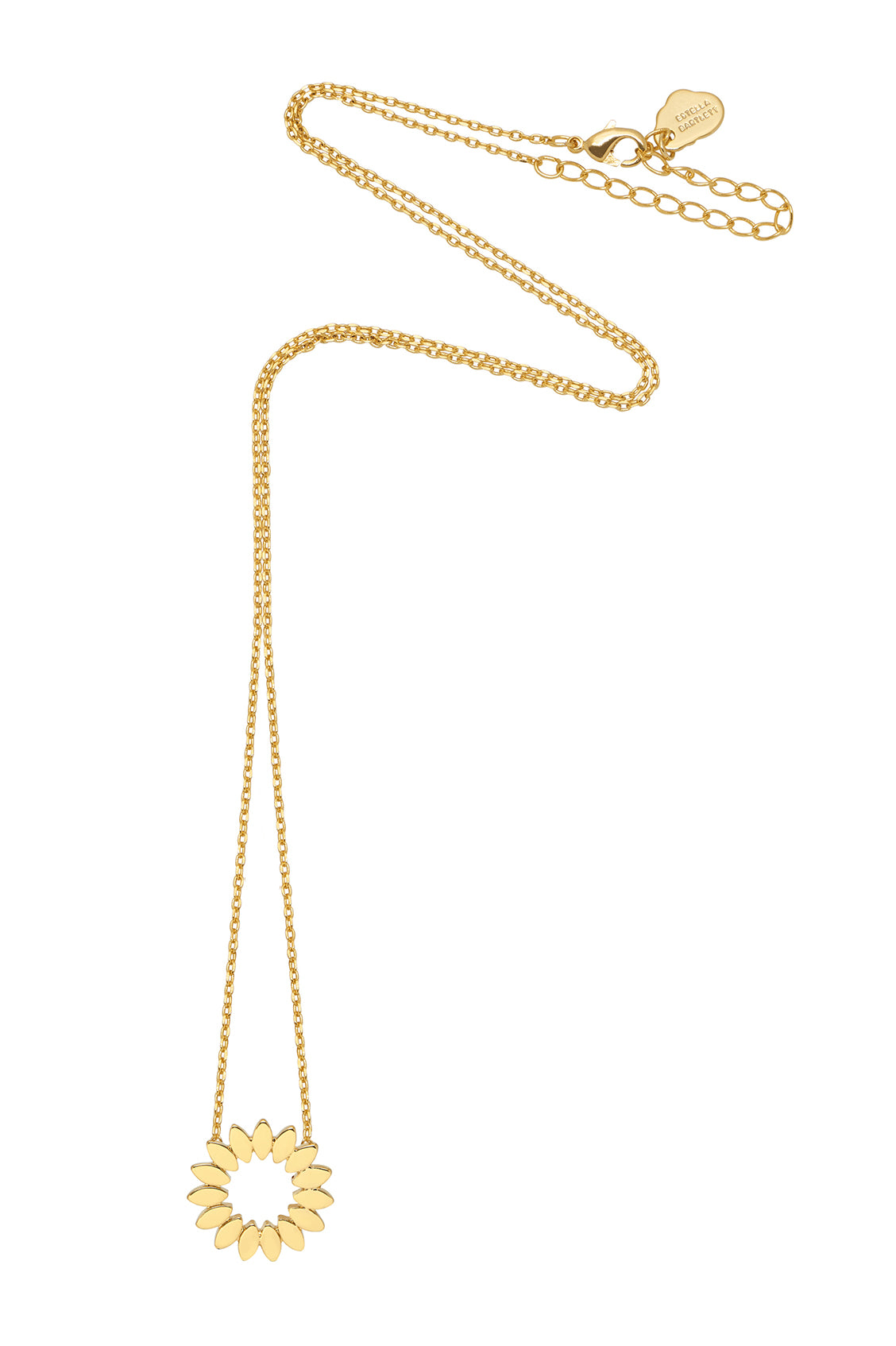 Elegant Modern Flower Necklace for Women - Gold Plated Floral Pendant Jewelry - Perfect for Weddings, Parties & Everyday Wear