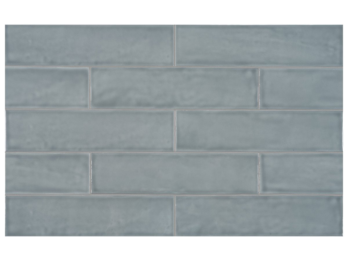 3 x 12 Inch Teramoda Sterling Glossy Pressed Glazed Ceramic Tile - Premium Wall & Floor Tiles for Kitchen Backsplash, Bathroom, and Shower Renovation