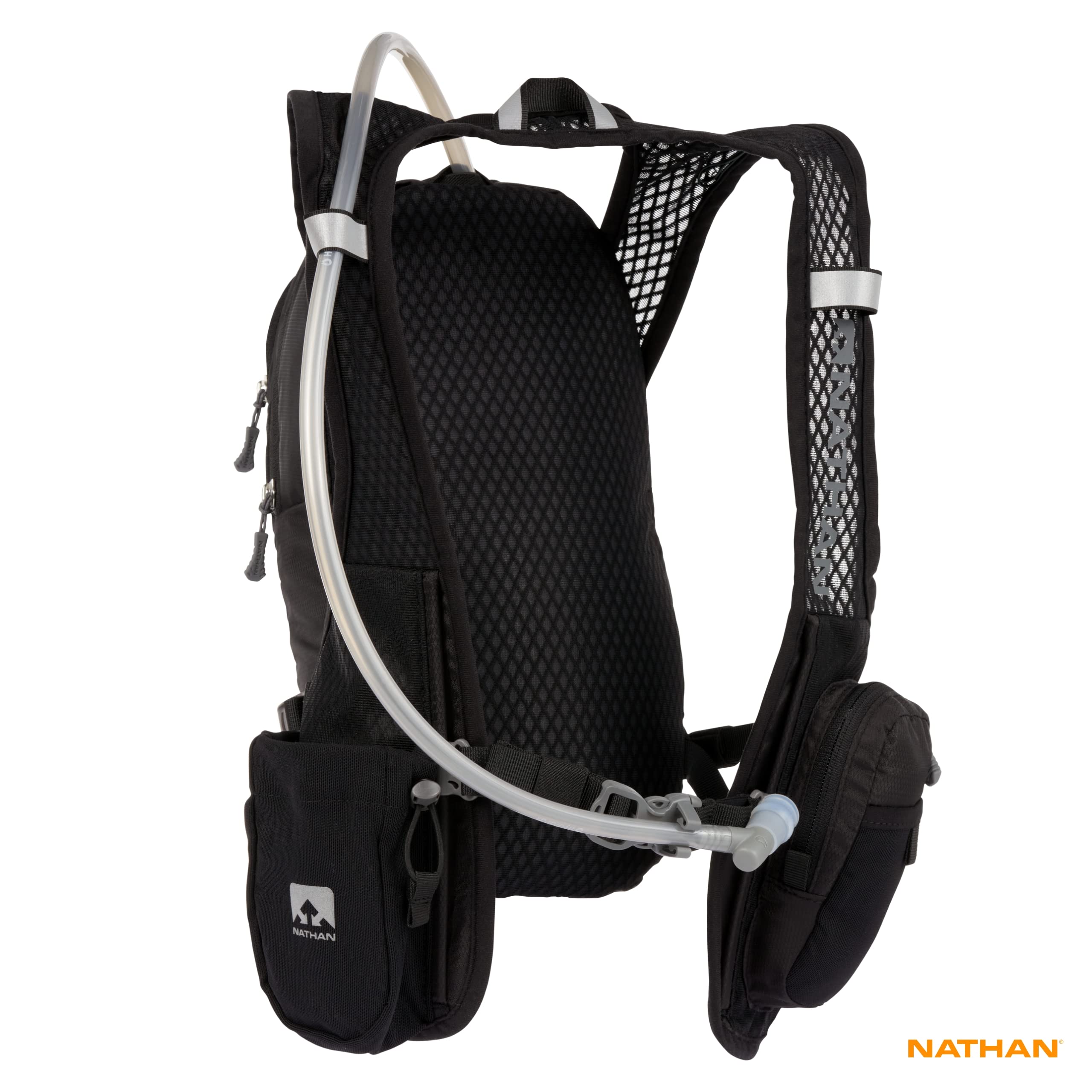 Nathan Hydration Running Vest with 2L Bladder - Lightweight Breathable Backpack with Bite Valve, Phone Pocket & Storage - Perfect for Trail Running, Hiking & Outdoor Adventures