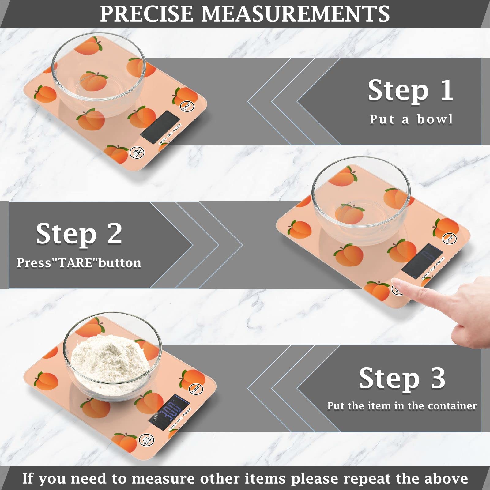 **11lb Digital Kitchen Scale - Waterproof Food Scale with Ounces/Grams for Cooking, Baking, Coffee & Weight Loss | Perfect for Home, Restaurant & Meal Prep**