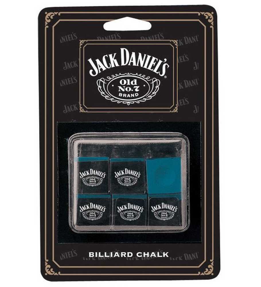 Jack Daniel's Billiard Chalk - 6 Piece Pack for Pool Table Accessories | Premium Cue Chalk for Smooth Shots in Bars, Game Rooms & Home Pool Tables