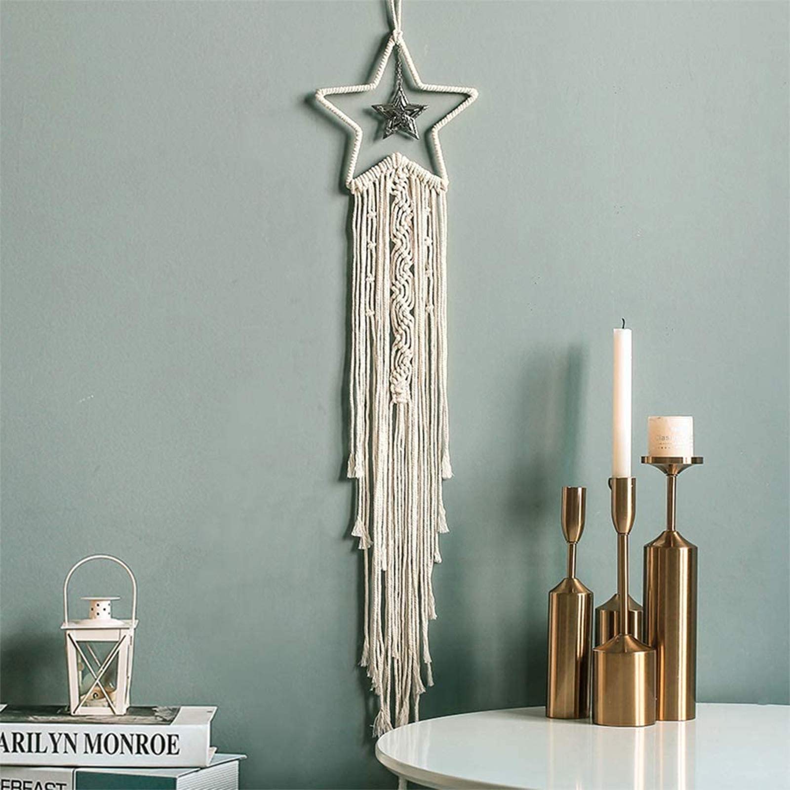 Handmade Boho Dreamcatcher Wall Hanging - Macrame Woven Wall Art Decor for Bedroom, Nursery & Teen Girls Room | Perfect Bohemian Home Decor Gift for Housewarming & Spiritual Space