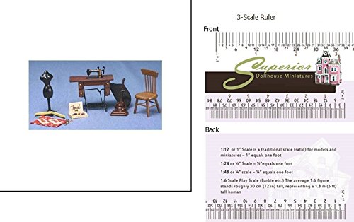 Miniature Sewing Machine Set for Dollhouse - Perfect for DIY Crafts, Dollhouse Accessories & Miniature Model Making
