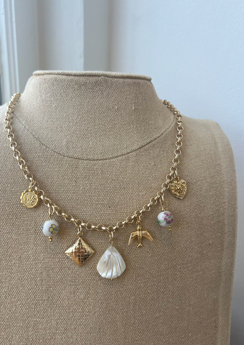 Love That For You Charm Necklace - Trendy Dainty Gold Pendant for Women - Perfect Gift for Birthday, Anniversary & Everyday Wear