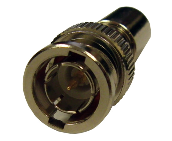 BNC RG59 Coaxial Cable Connector - Male Compression Style for CCTV, Satellite & Security Systems - CM/CMP Rated for Indoor/Outdoor Use - High-Speed Signal Transmission