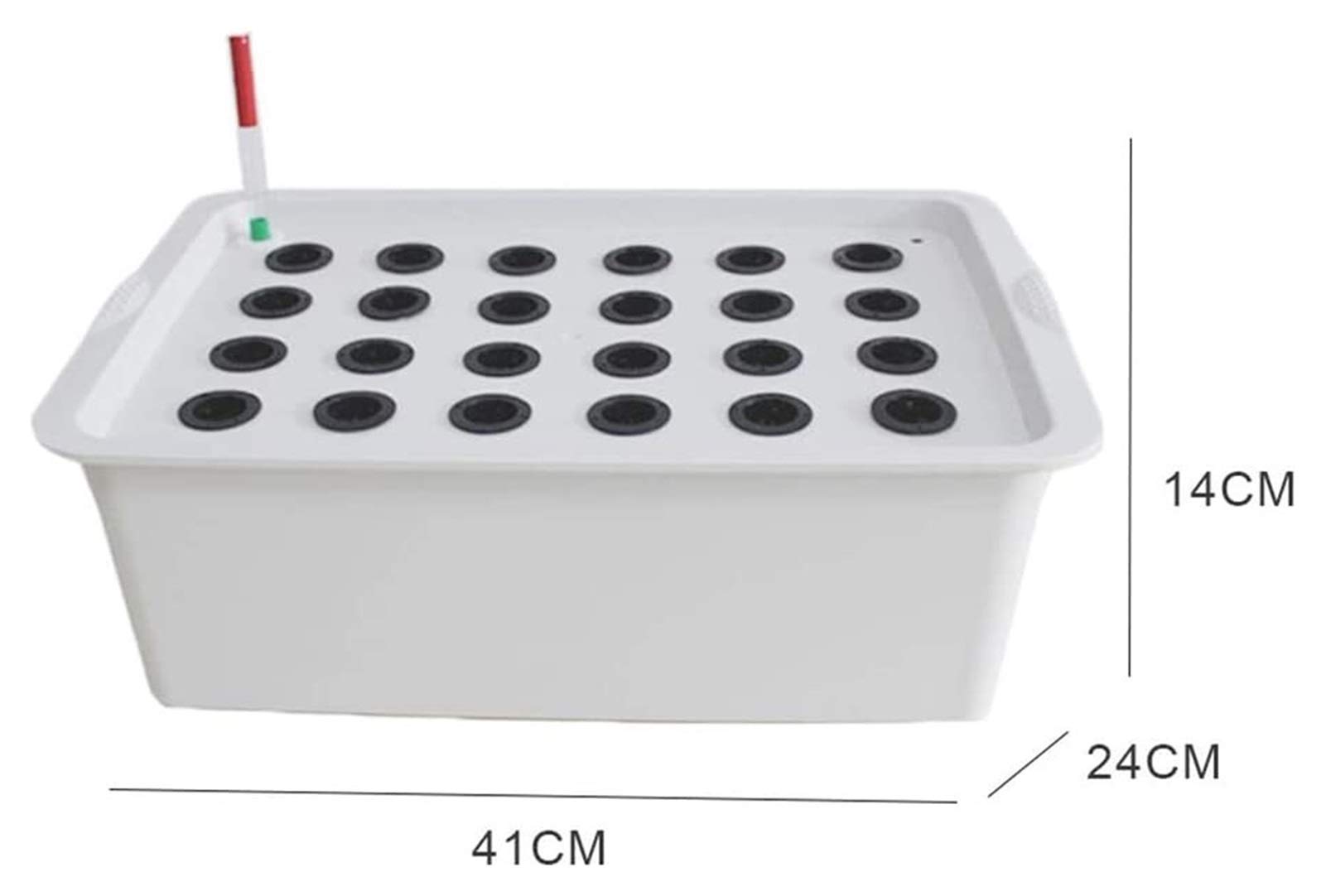 24-Hole Indoor Hydroponics Growing System Kit - Seedling Vegetables Cultivation Grow Box for Home & Kitchen | Perfect for Organic Gardening, Herb Growing, and Indoor Farming