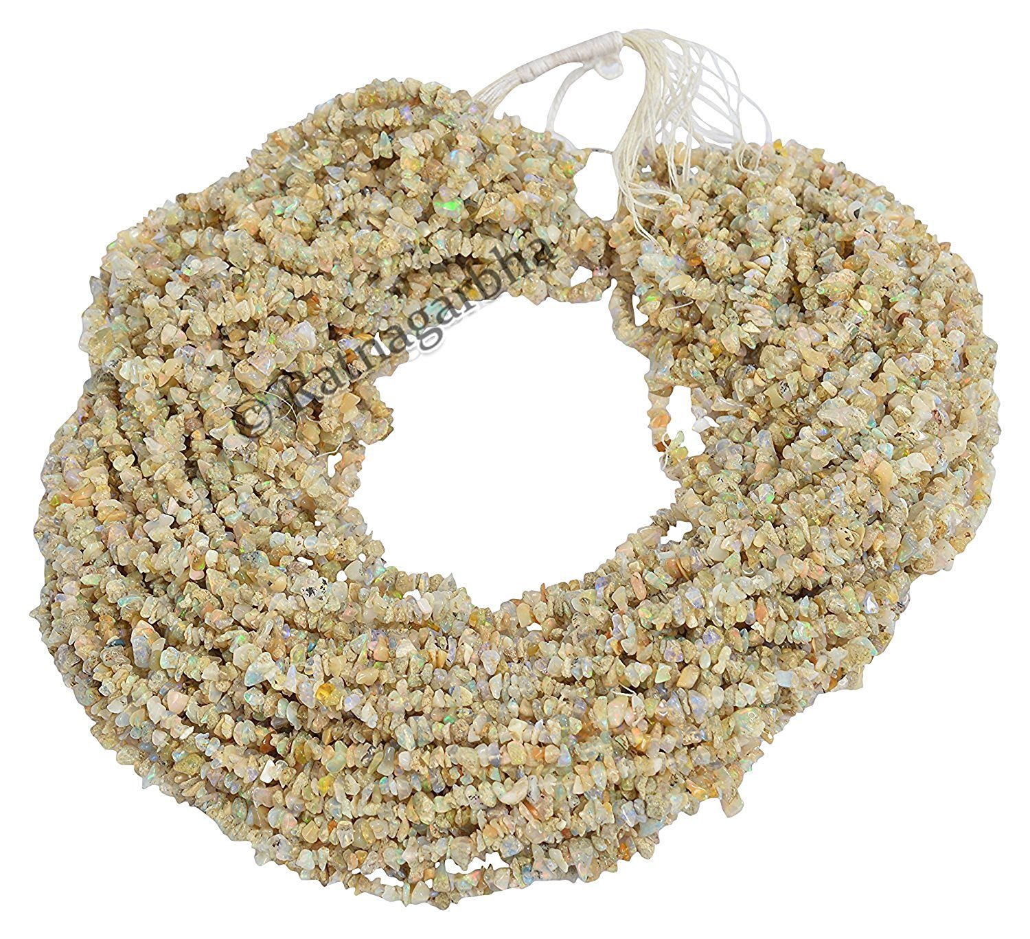 Ethiopian Opal Nuggets Chips - Natural Loose Gemstone Beads for Jewelry Making (34 Inch, Brown) | Wholesale Bulk Supplies for DIY Bracelets, Necklaces & Crafts