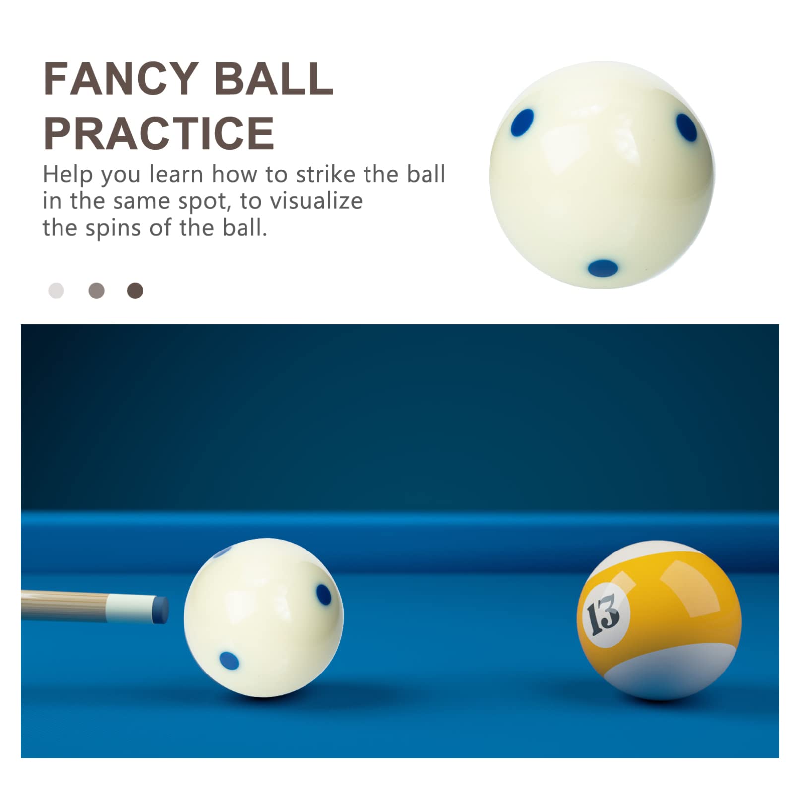 Professional Billiard Cue Ball - White Replacement Pool Cue Accessory for Training & Game Play | Durable Billiard Balls for Clubs, Swimming Pools & Home Game Rooms