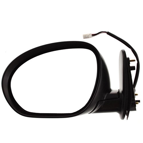 09-14 Cube 1.8L Power Heated Textured Black Left Side Rear View Mirror Replacement - Compatible with Nissan Cube, Perfect for Winter Driving & Enhanced Visibility