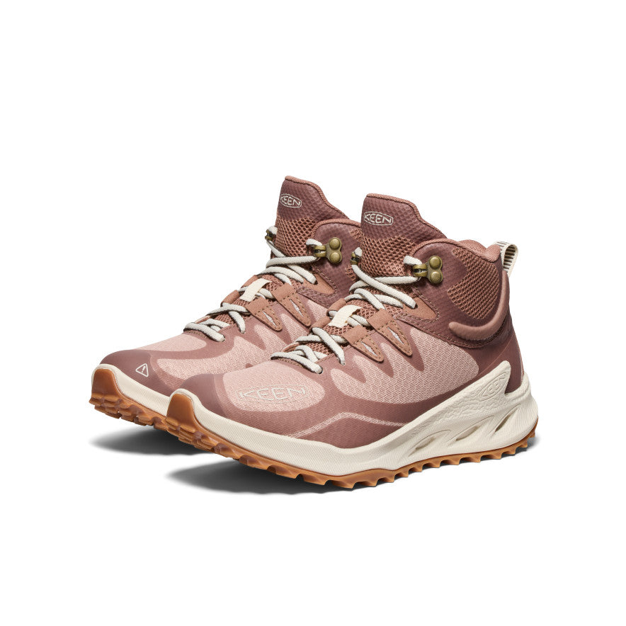 Women's Zionic Waterproof Hiking Boots - Warm Taupe/Birch | Lightweight & Durable for Outdoor Adventures, Trail Walking & Winter Hiking
