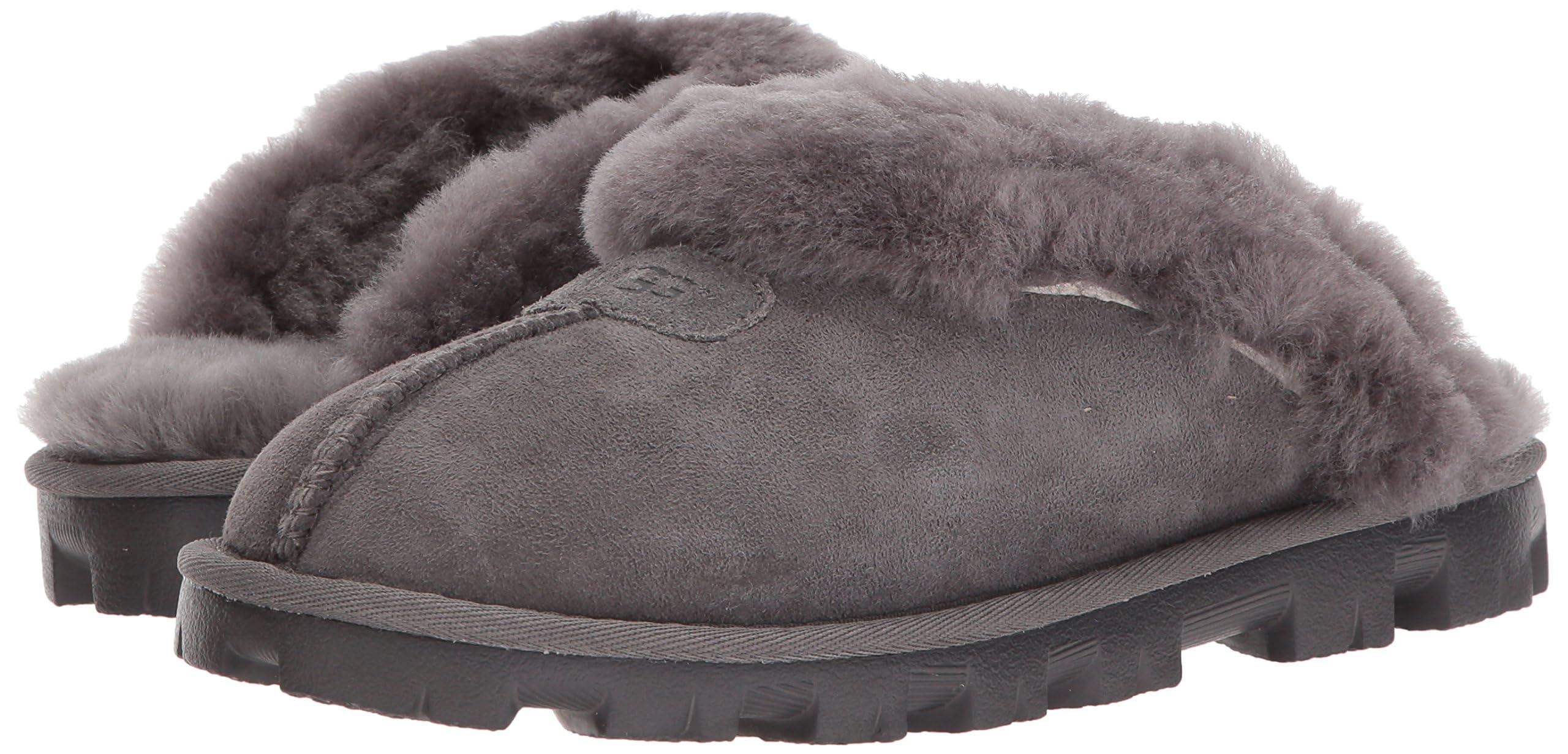 UGG Women's Coquette Slippers - Soft Fleece-Lined Indoor/Outdoor House Shoes for Comfort & Warmth - Perfect for Lounging, Relaxing at Home & Quick Errands