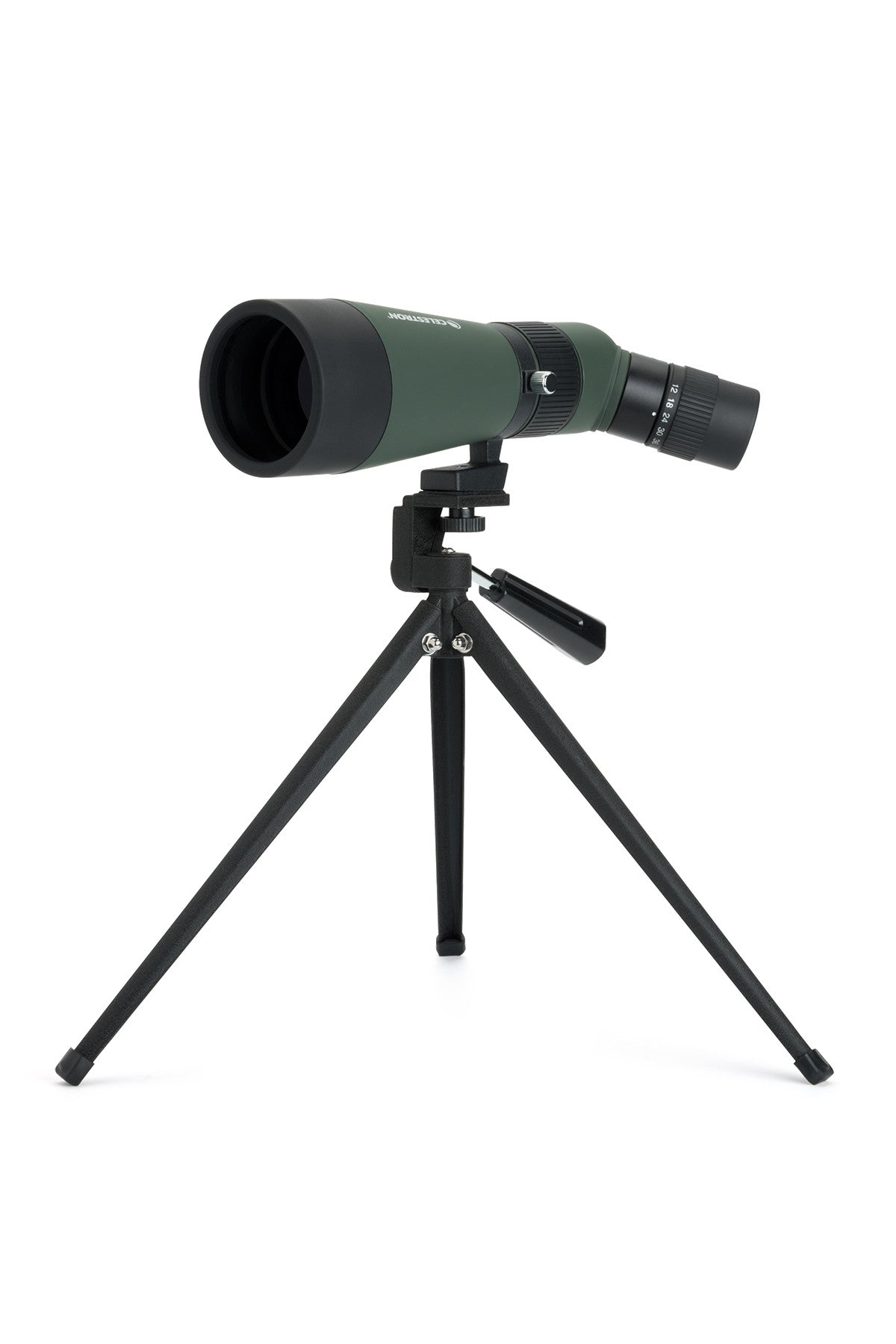 LandScout 12-36x60mm Angled Zoom Spotting Scope with Tabletop Tripod - Compact & Portable for Bird Watching, Hunting, and Outdoor Adventures