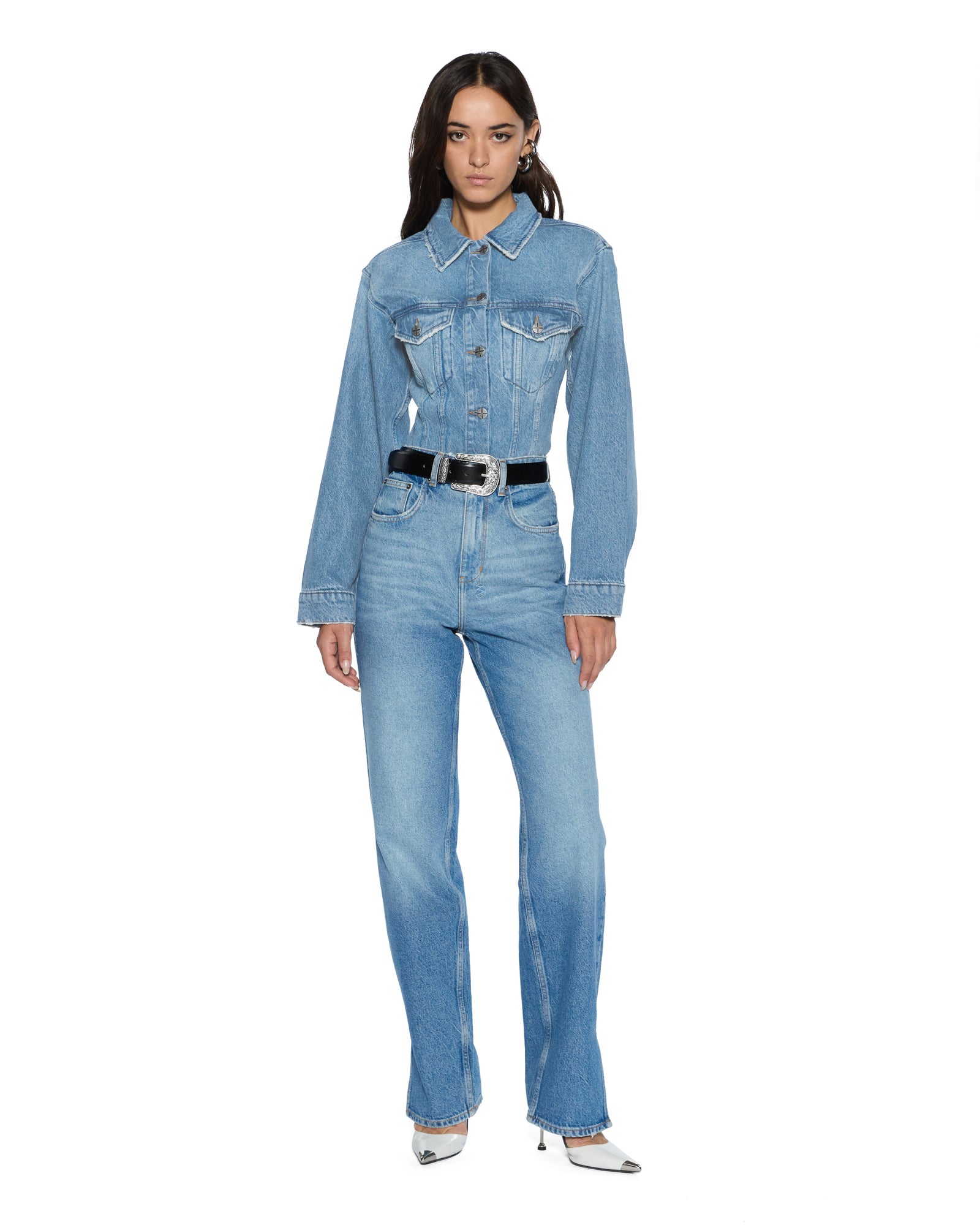 Vintage Cinched Crop Jacket - Retro Style Women's Outerwear for Casual & Streetwear Fashion