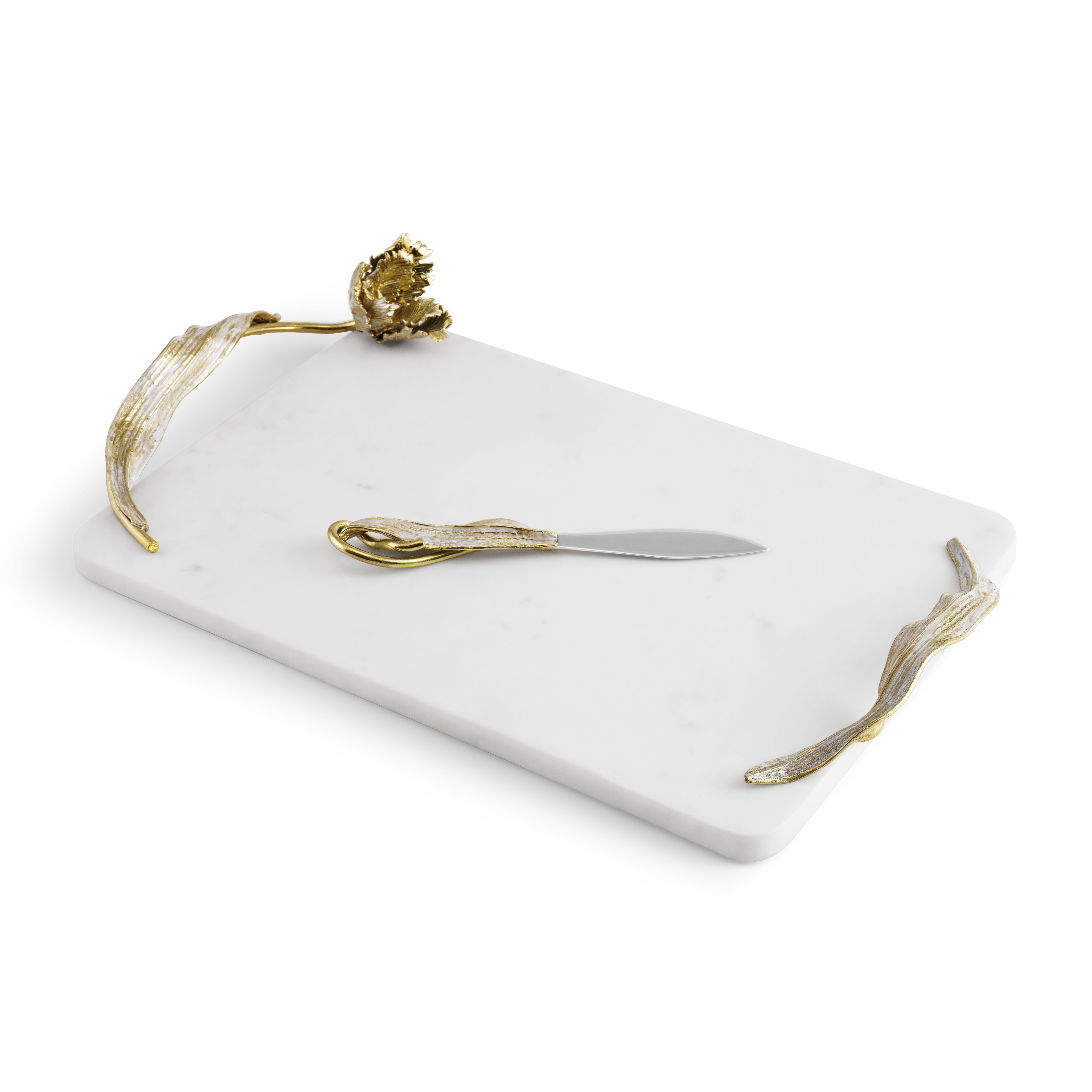 Premium Tulip-Shaped Wooden Cheese Board Set with Stainless Steel Knife - Perfect for Wine Parties, Charcuterie & Entertaining Guests
