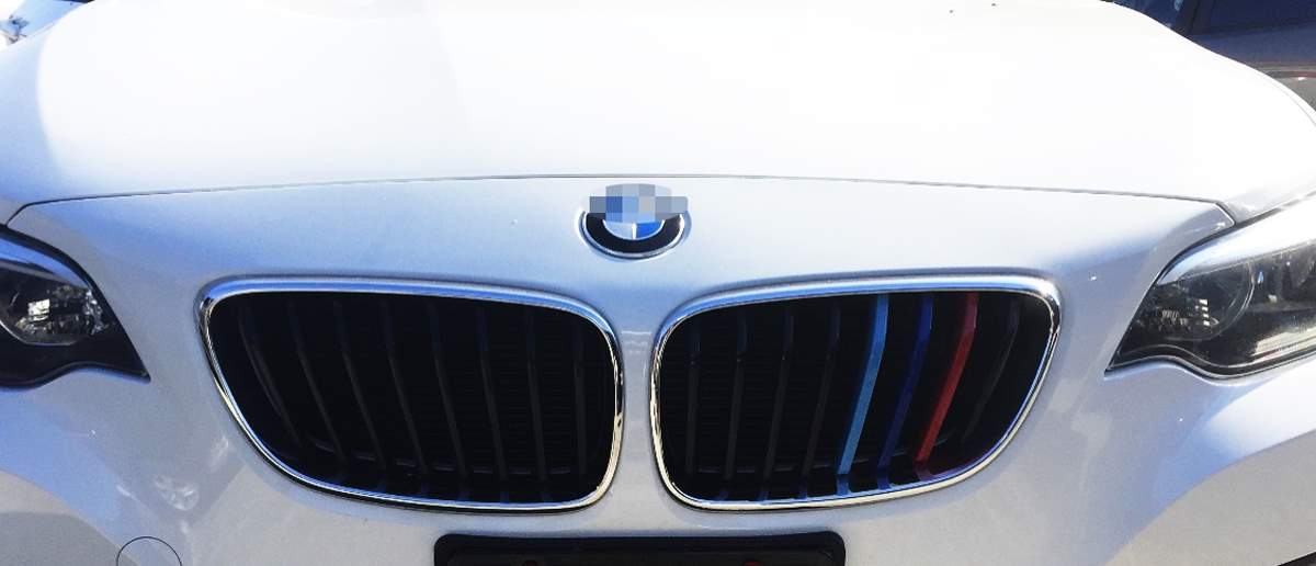 BMW 2 Series (2014-2020) M Color Grille Insert Trims - 8 Beam Black Grill Upgrade for Enhanced Style | Perfect for Car Enthusiasts & Customization Projects