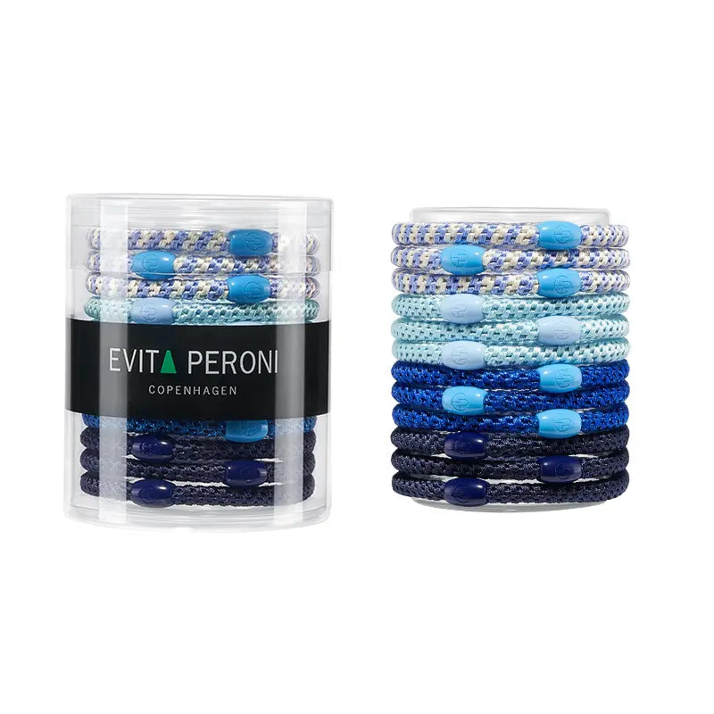 Roxanne Thin Hair Tie Ponytail Holder - 12 Pack Soft Elastic Hair Bands for Women & Girls - Perfect for Ponytails, Braids, Workouts and Everyday Use