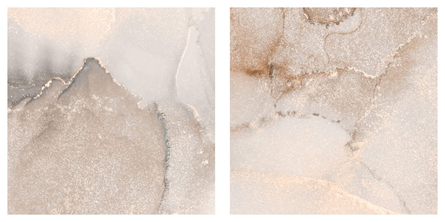 Abstract Marble Paint Stains Canvas Wall Art Print - 35x24 Inch Framed Stretched Picture for Home Decor, Living Room, Bedroom & Office | Modern Artwork Painting by Artgeist (A-B-10013-B-A)