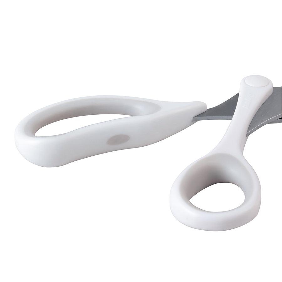 RAYMAY Swingcut Scissors - White Office & Craft Scissors for Paper Cutting, Fabric, DIY Projects, and School Supplies | Sharp Precision Blades for Smooth Cutting