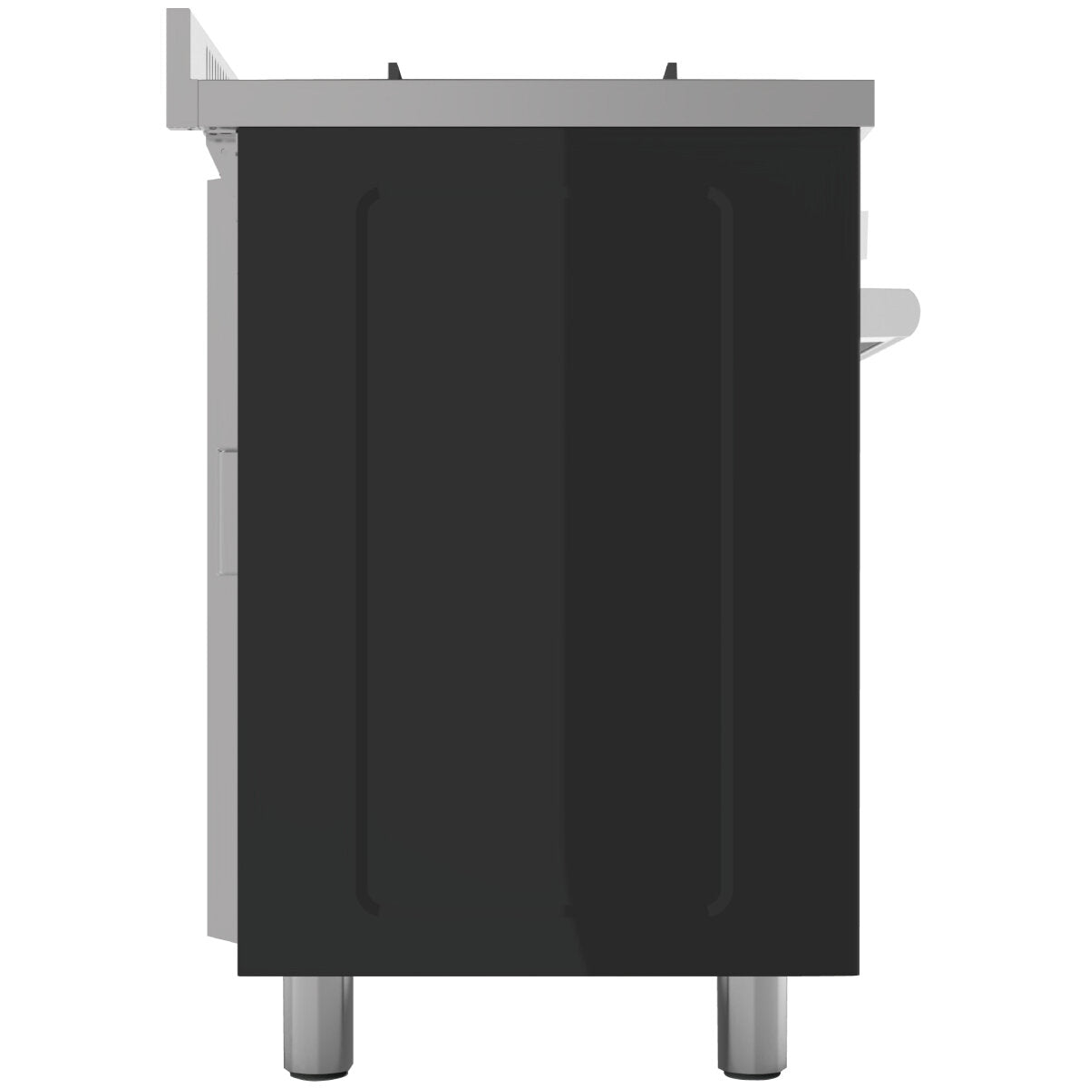 Premium Glem Gas 90cm Freestanding Cooker - Made in Italy - Matt Black Finish - 2 Year Warranty | Professional Kitchen Appliance for Home Chefs & Restaurants