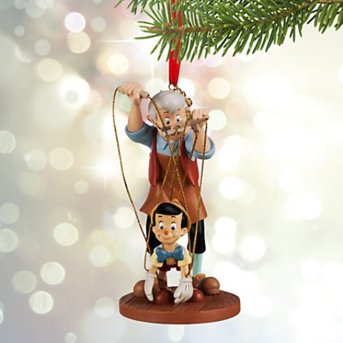 Disney Pinocchio and Geppetto Sketchbook Ornament - Collectible Christmas Tree Decor - 2015 Limited Edition - Perfect for Holiday Gifts and Disney Fans