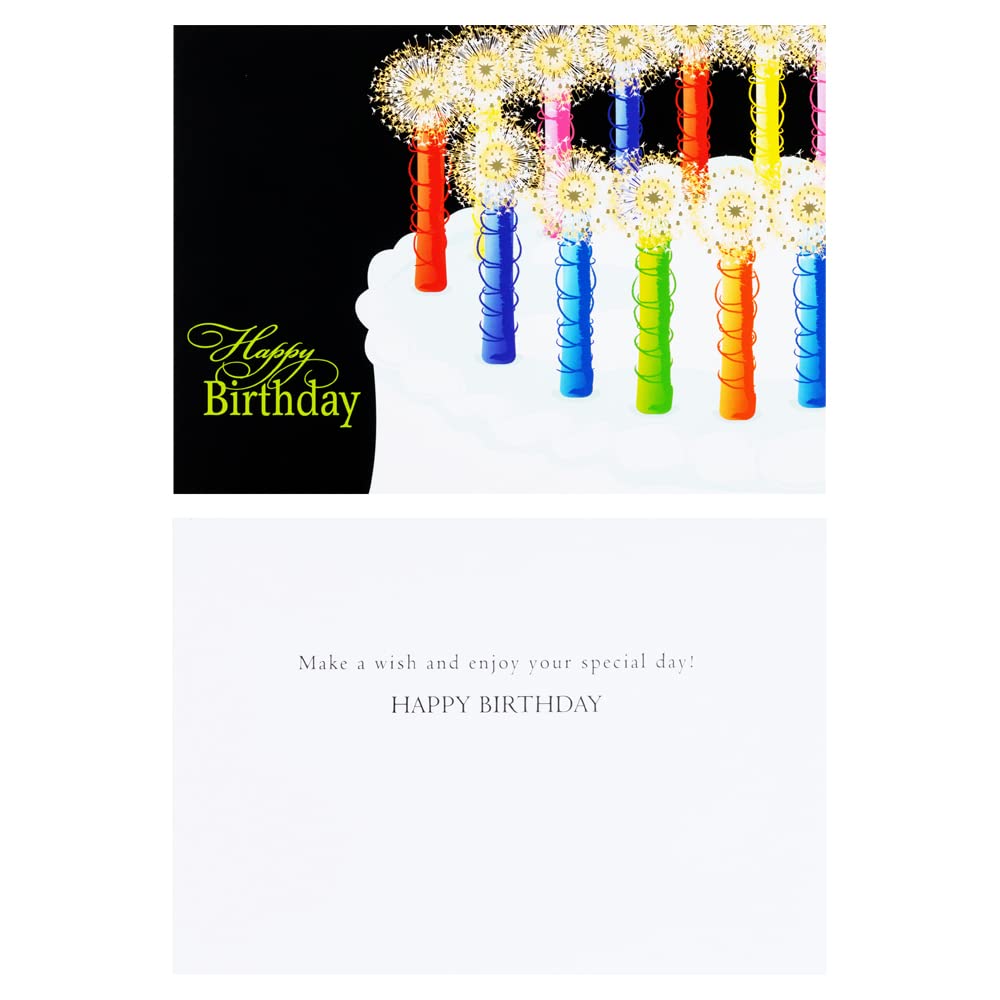 JAM Paper Blank Birthday Card Sets - Happy Birthday Assortment (50/Pack) - Perfect for Parties, Invitations & Greetings