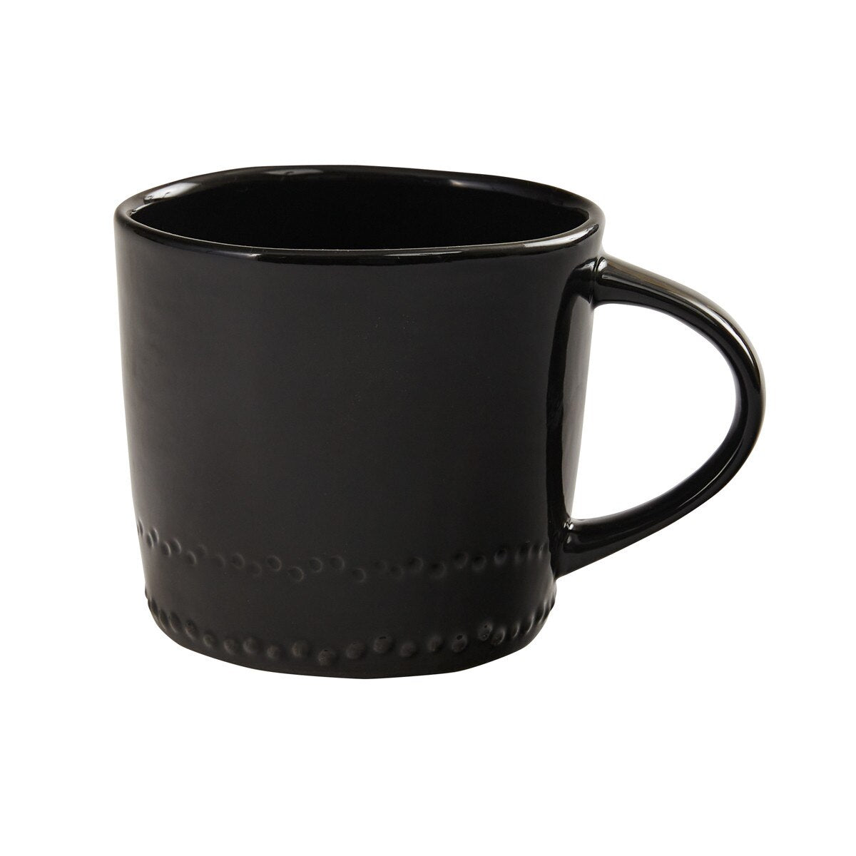 Ebony Dusk 16-Piece Dinnerware Set - Elegant Black Stoneware Plates, Bowls & Mugs - Perfect for Fine Dining, Dinner Parties & Holiday Entertaining