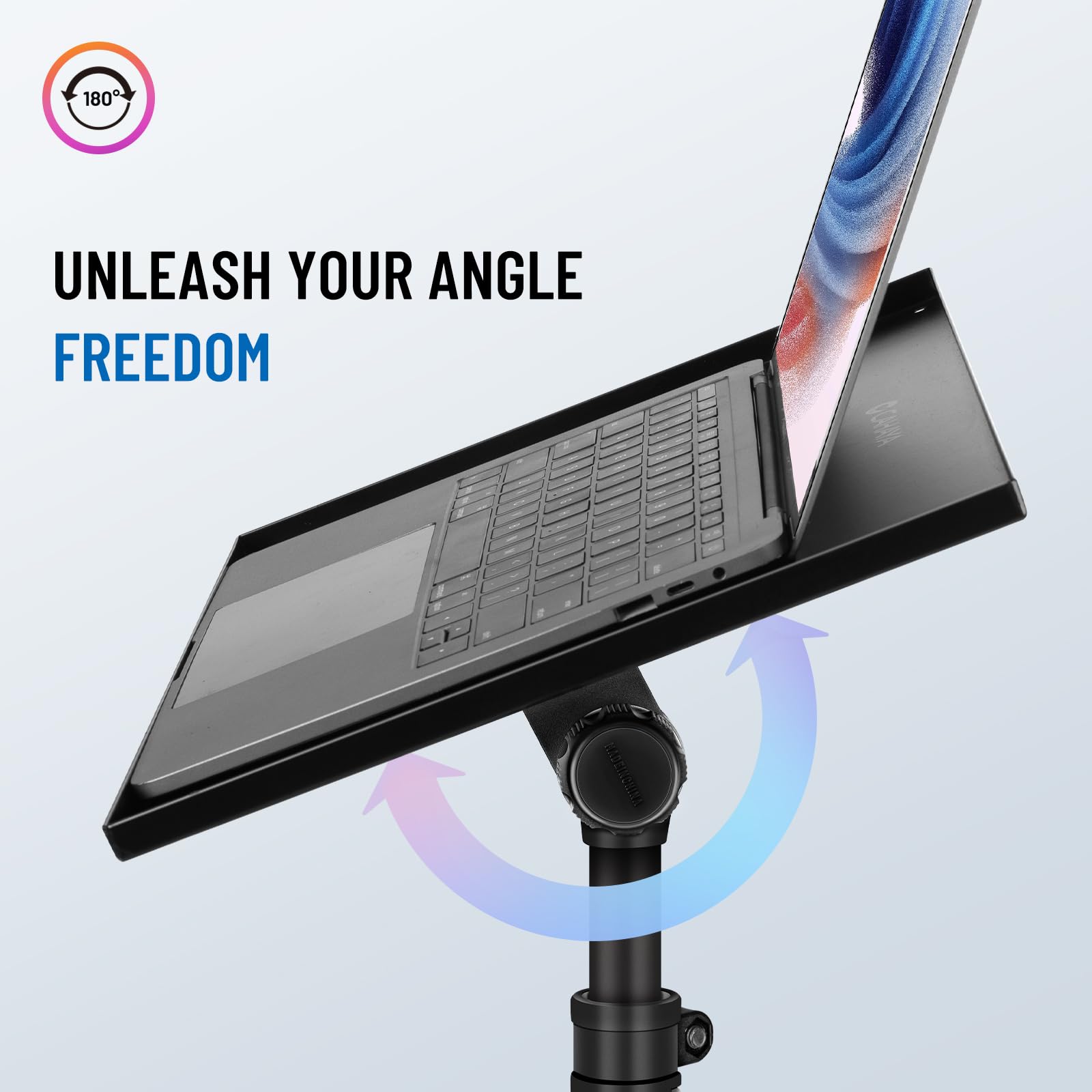 Universal Adjustable Floor Stand for Projectors - Heavy Duty Removable Stand with Wheels & Height Adjustment - Perfect for Home Theater, Classroom, and Office Presentations