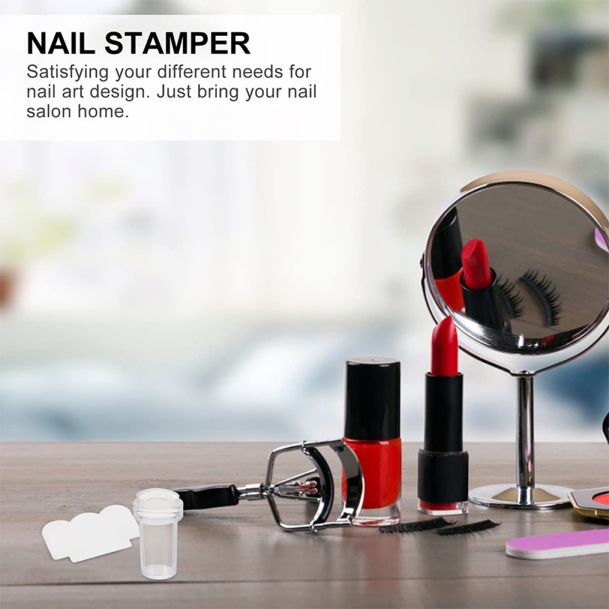 Beaupretty 15 Sets Nail Stamp Kit with Scraper & Silicone Heads - Nail Art Stamping Tools for Manicure, Portable Nail Stamper & Seal Kit - Perfect for DIY Nail Designs at Home or Salon
