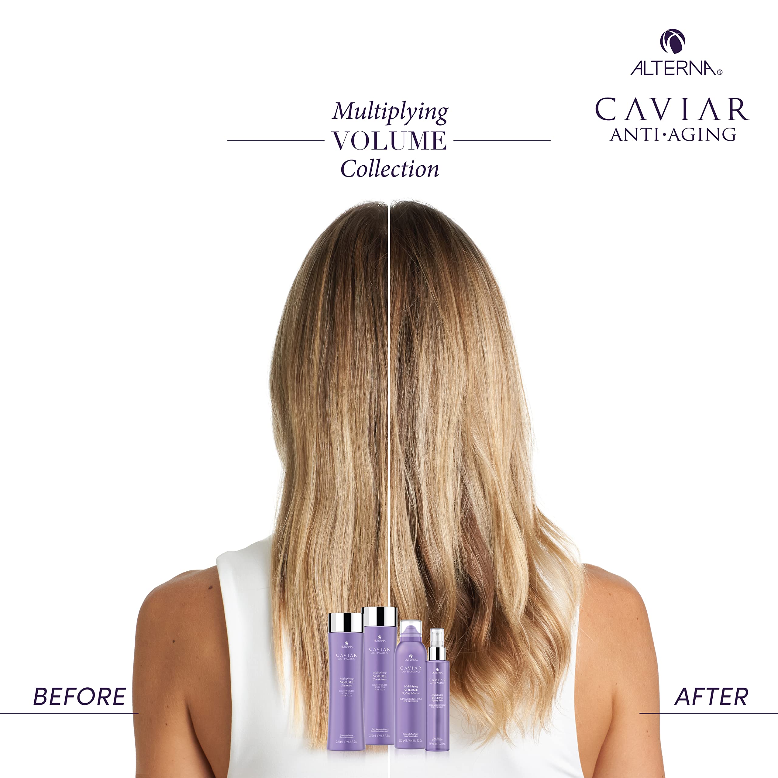 Alterna Caviar Anti-Aging Shampoo & Conditioner Set for Color-Treated Hair - Hydrating & Repairing Duo for Shiny, Healthy Hair at Home or Salon Use