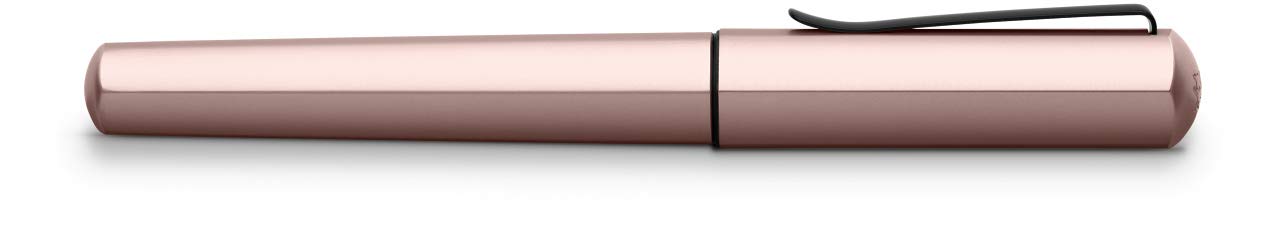 Faber-Castell Hexo EF Fountain Pen - Rose Gold Fine Nib Writing Instrument for Calligraphy, Journaling & Office Use