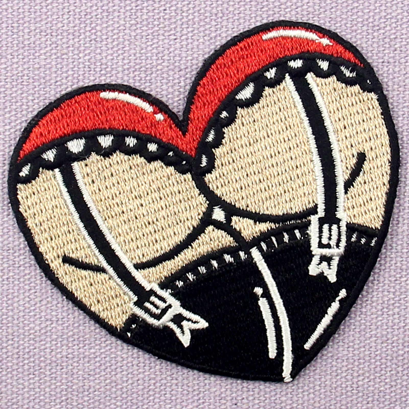 Sexy Lady Cheeky Butt Embroidered Patch - Iron On & Sew On Applique Emblem for Jeans, Jackets, Bags DIY Fashion Customization