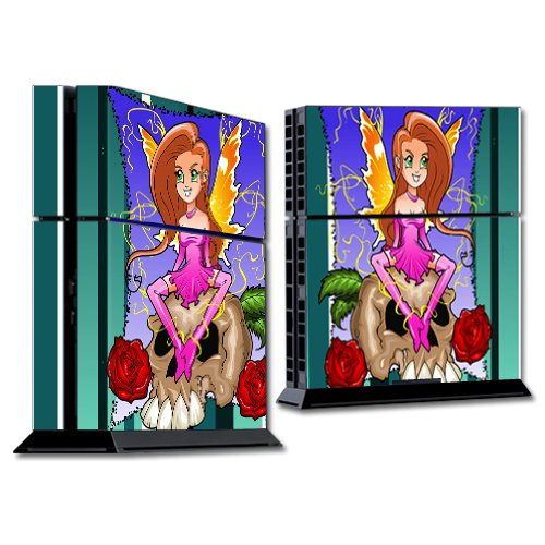 MightySkins Decorative Vinyl Skin Wrap Sticker for Sony PlayStation 4 (PS4) Console - Funky Fairy Design | Protective Cover for Gaming Consoles | Perfect for Customizing Your PS4 at Home or Gaming Events