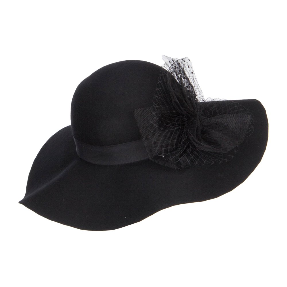 Stylish Net Wool Felt Hat for Women - Winter Fashion Accessory