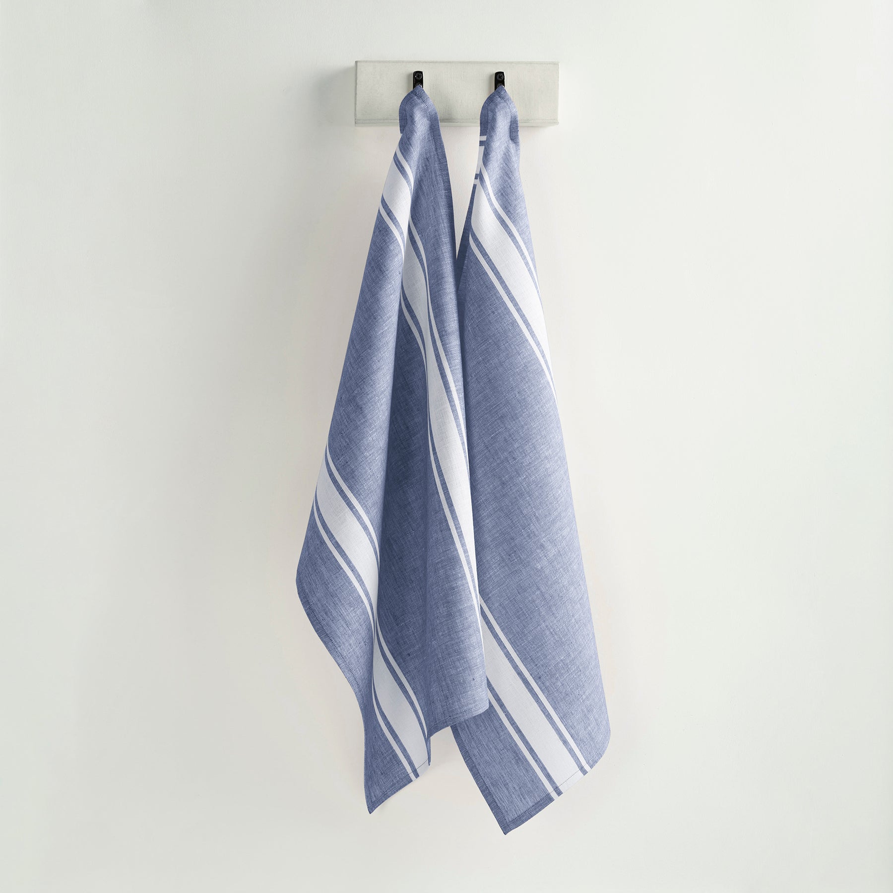Farmhouse Stripe Kitchen Towels Set of 2 - Absorbent Cotton Dish Towels for Drying Dishes, Cleaning & Decor - Rustic Farmhouse Decor for Kitchen & Dining Room