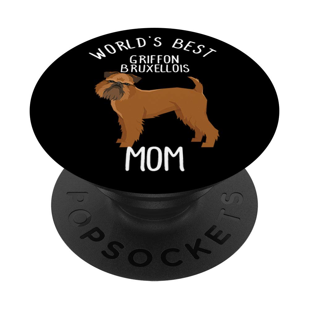 Griffon Bruxellois Mom Gifts for Women, Wife, Girlfriend - PopSockets Grip & Stand for Phones & Tablets - Perfect for Daily Use, Travel, and Work