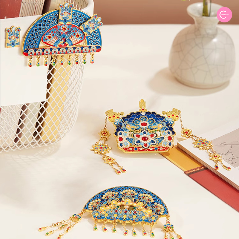 The Palace Museum Phoenix Crown Magnetic Refrigerator Decor - Chinese Cultural Fridge Magnet for Home, Office & Kitchen Organization