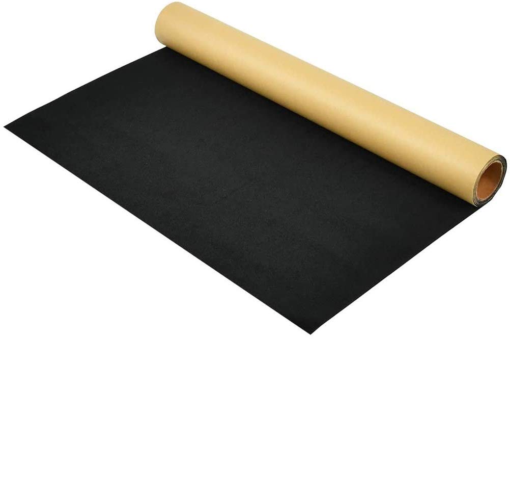 Premium Self-Adhesive Black Velvet Flock Contact Paper - 17.7